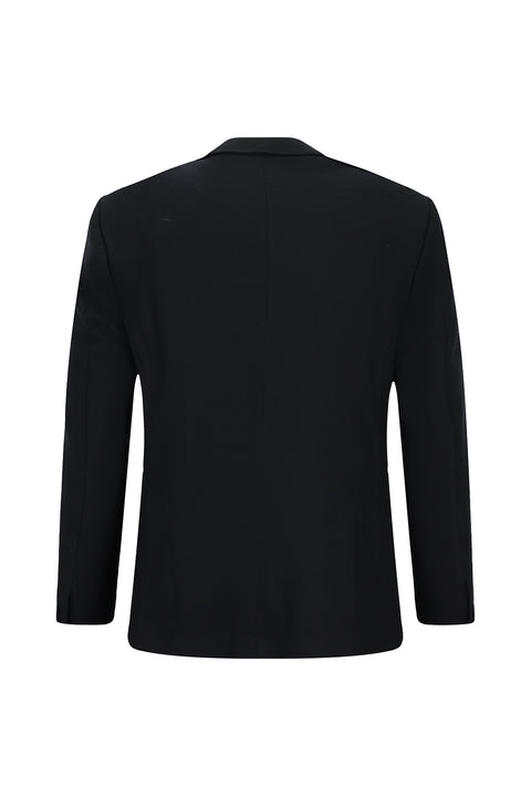 Dark Navy 6 Drop Regular Fit Standard Cut Patterned Suit
