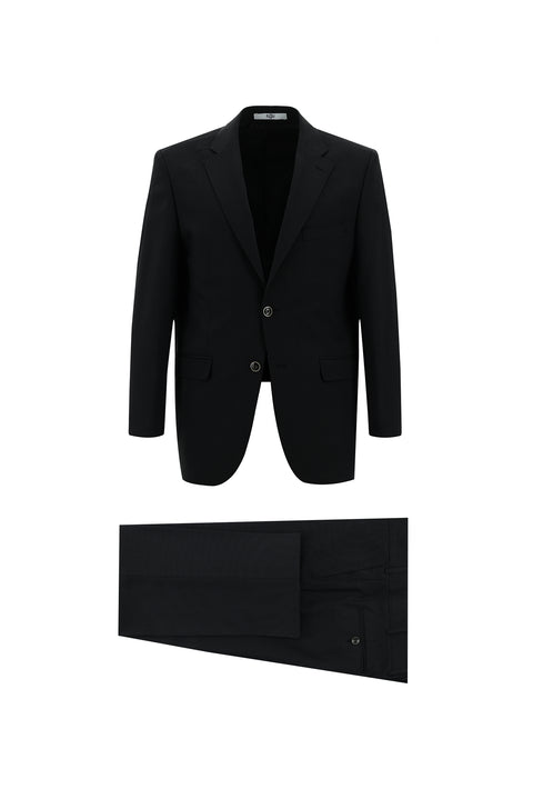 Marengo 4 Drop Relaxed Fit Wool Patterned Suit