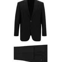 Dark Anthracite 4-Drop Relaxed Fit Wool Patterned Suit