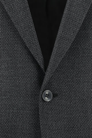  Koyu Füme 4 Drop Relaxed Fit Rahat Kesim Desenli Takım Elbise