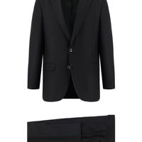 Dark Anthracite 4-Drop Relaxed Fit Patterned Suit