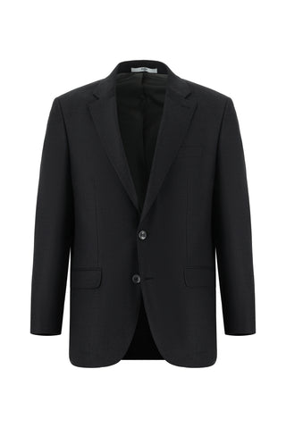 Koyu Antrasit 4 Drop Relaxed Fit Rahat Kesim Desenli Takım Elbise