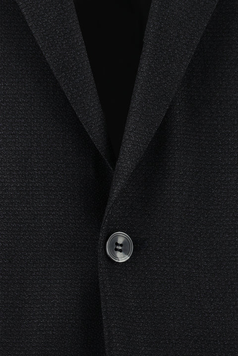 Dark Anthracite 4-Drop Relaxed Fit Patterned Suit