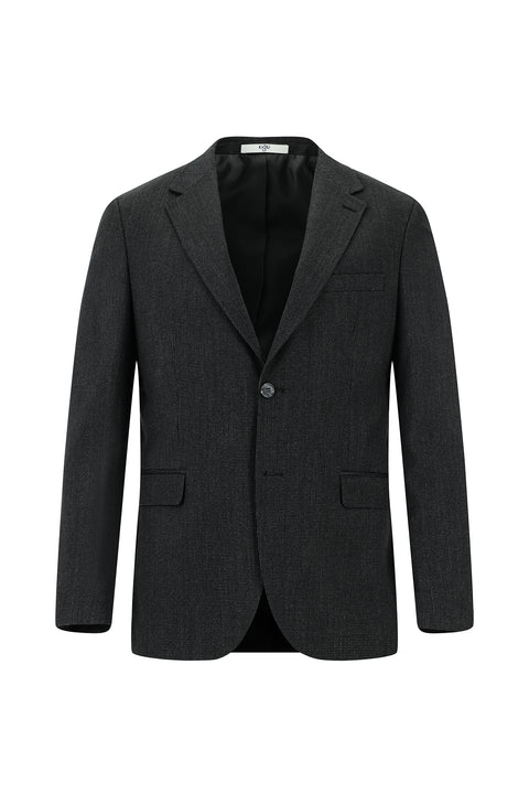 Dark Gray 7 Drop Super Slim Fit Extra Narrow Cut Patterned Suit