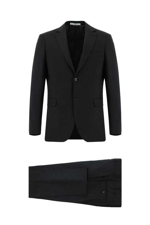 Marengo 4 Drop Relaxed Fit Patterned Suit