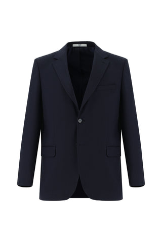  Koyu Lacivert 7 Drop Super Slim Fit Eksra Dar Kesim Desenli Takım Elbise
