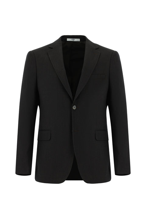 Dark Brown 7 Drop Super Slim Fit Extra Narrow Cut Patterned Suit