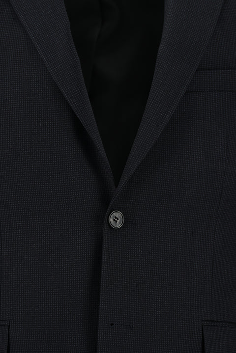Medium Anthracite 7 Drop Super Slim Fit Extra Narrow Cut Patterned Suit