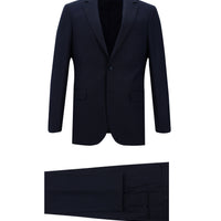 Light Navy Blue 6 Drop Regular Fit Standard Cut Striped Suit