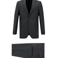 Medium Anthracite 6 Drop Regular Fit Standard Cut Striped Suit