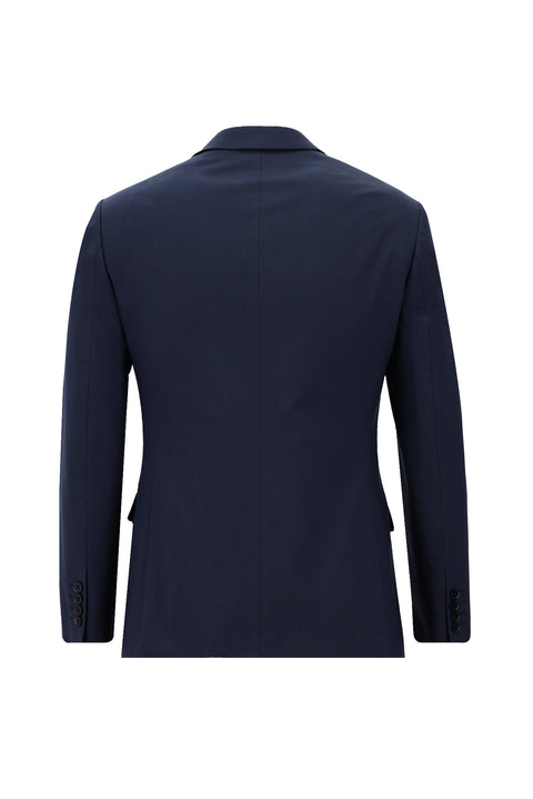 Medium Navy 7 Drop Super Slim Fit Extra Narrow Cut Double-Breasted Striped Suit