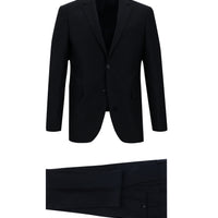 Dark Navy 7 Drop Slim Fit Striped Suit