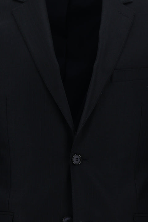 Dark Navy 7 Drop Slim Fit Striped Suit