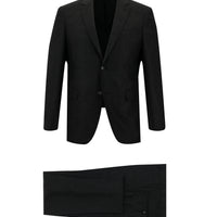 Dark Anthracite 7 Drop Slim Fit Striped Suit