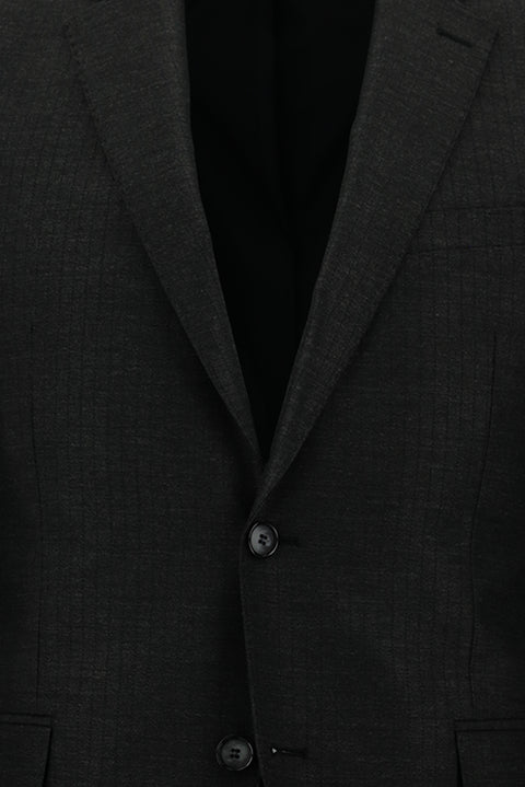 Dark Anthracite 7 Drop Slim Fit Striped Suit