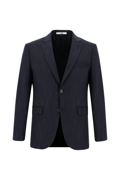 Dark Anthracite 6 Drop Regular Fit Standard Cut Striped Suit