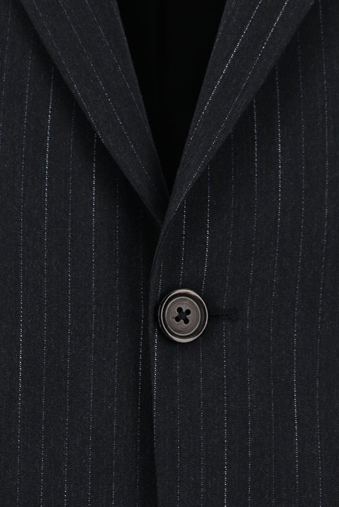 Dark Anthracite 6 Drop Regular Fit Standard Cut Striped Suit