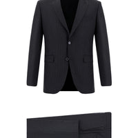 Medium Anthracite 7 Drop Slim Fit Striped Suit