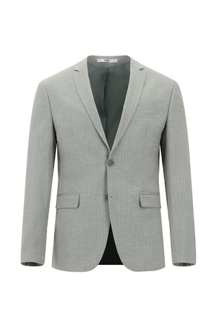  Orta Gri 7 Drop Super Slim Fit Eksra Dar Kesim Fit Çizgili Takım Elbise