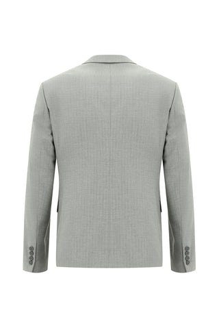  Orta Gri 7 Drop Super Slim Fit Eksra Dar Kesim Fit Çizgili Takım Elbise