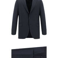 Dark Navy 6 Drop Regular Fit Standard Cut Striped Suit