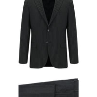 Dark Anthracite 6 Drop Regular Fit Standard Cut Striped Suit