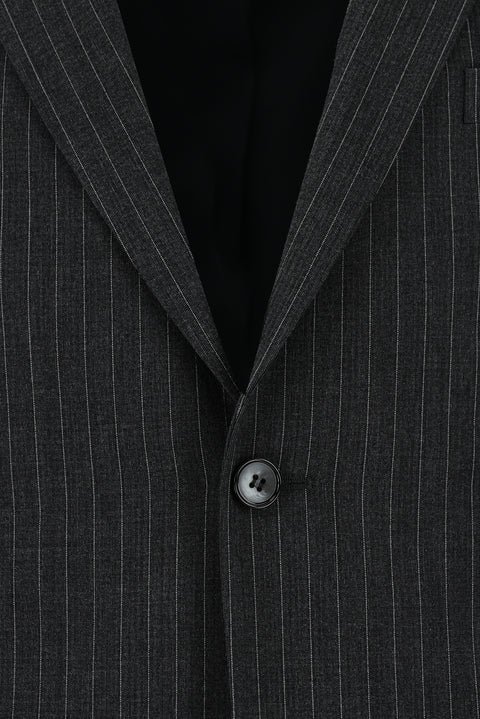 Dark Anthracite 6 Drop Regular Fit Standard Cut Striped Suit