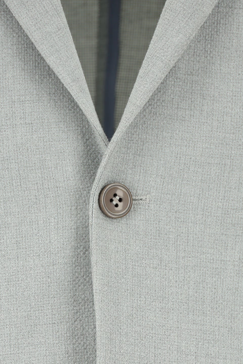 Light Grey 7 Drop Slim Fit Striped Elastic Waist Drawstring Suit