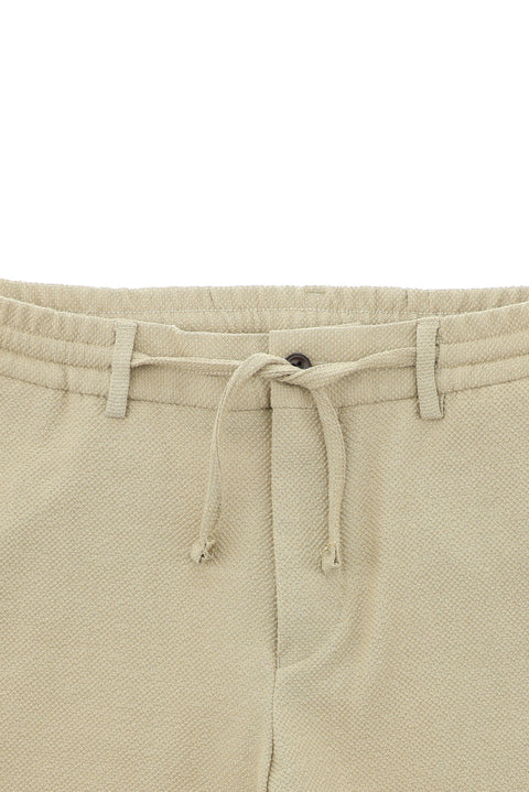 Safari 7 Drop Slim Fit Striped Elastic Waist Drawstring Suit