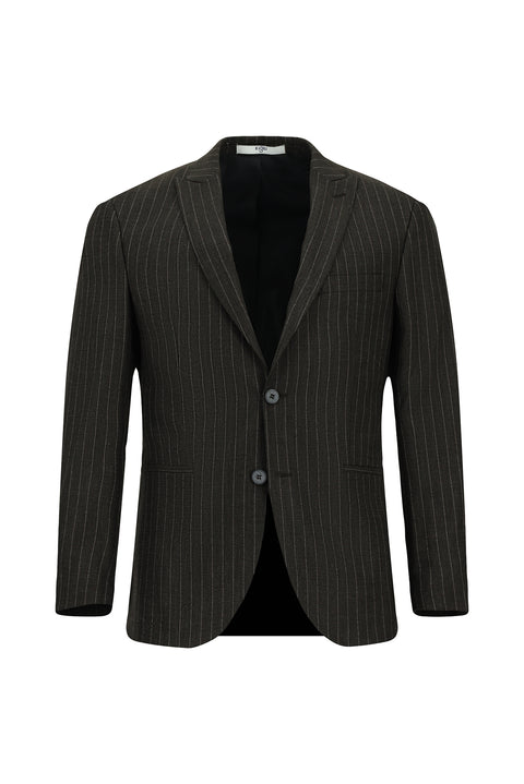 Dark Anthracite 7 Drop Super Slim Fit Extra Narrow Cut Striped Suit