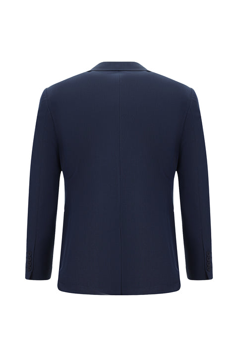 Medium Navy 7 Drop Super Slim Fit Extra Narrow Cut Striped Suit
