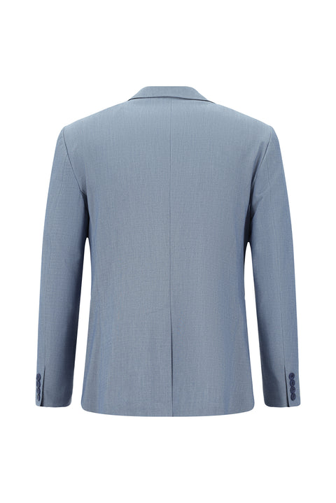 Light Blue 7 Drop Super Slim Fit Extra Narrow Cut Striped Suit
