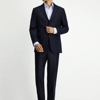 Dark Navy 6 Drop Regular Fit Standard Cut Striped Suit