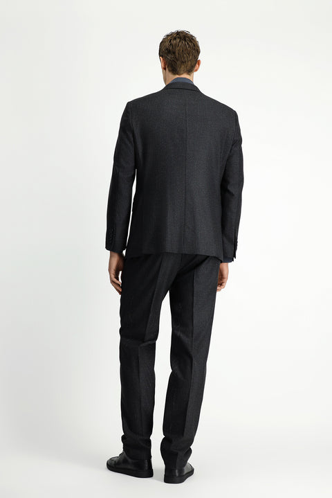 Dark Anthracite 6 Drop Regular Fit Standard Cut Striped Suit