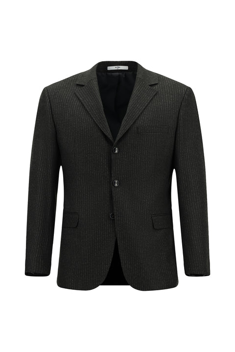 Dark Anthracite 6 Drop Regular Fit Standard Cut Striped Suit