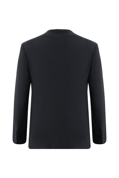 Dark Navy 7 Drop Super Slim Fit Extra Narrow Cut Wool Striped Suit