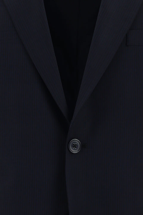 Dark Navy 6 Drop Regular Fit Standard Cut Plaid Suit