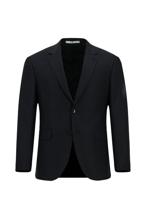 Black 7 Drop Slim Fit Plaid Suit