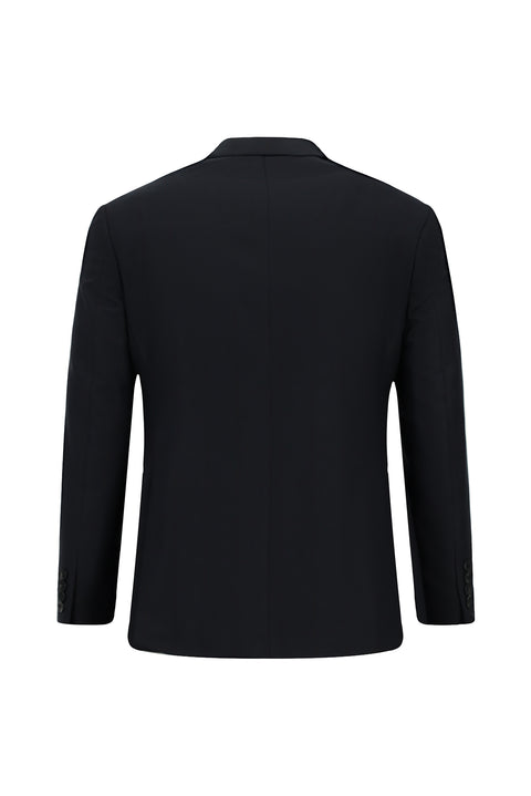 Black 7 Drop Slim Fit Plaid Suit