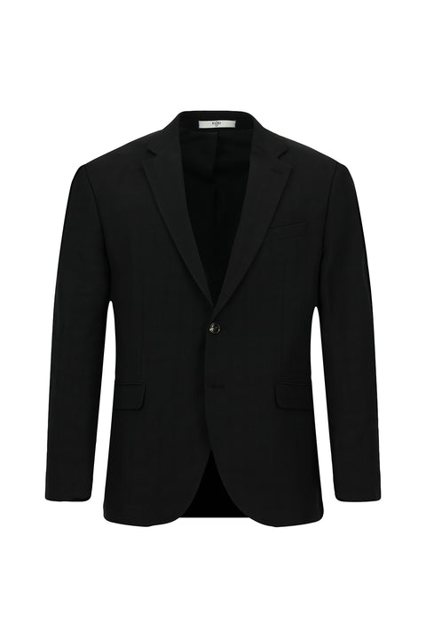 Black 7 Drop Slim Fit Patterned Suit