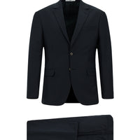 Petrol Green 4-Drop Relaxed Fit Plaid Wool Suit