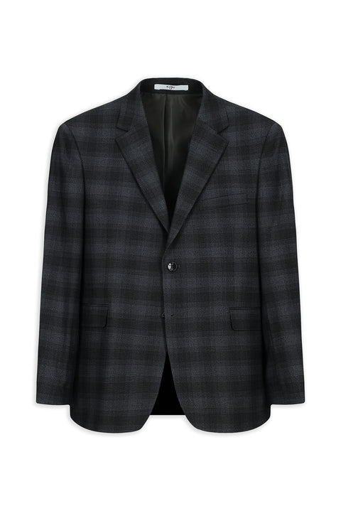 Dark Anthracite 6 Drop Regular Fit Standard Cut Plaid Suit