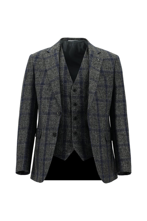 Dark Gray 7 Drop Slim Fit Narrow Cut Suit