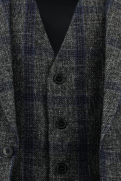 Dark Gray 7 Drop Slim Fit Narrow Cut Suit