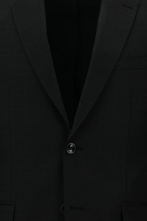 Black 7 Drop Slim Fit Plaid Suit