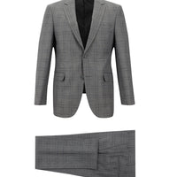Light Mink 7 Drop Slim Fit Plaid Suit