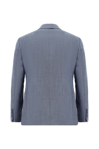  Koyu Mavi  7 Drop Slim Fit Dar Kesim Desenli Takım Elbise