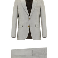 Light Mink 7 Drop Slim Fit Patterned Suit