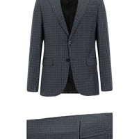 Medium Anthracite 6 Drop Regular Fit Standard Cut Plaid Suit