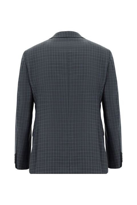 Medium Anthracite 6 Drop Regular Fit Standard Cut Plaid Suit